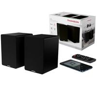 Thomson Enceintes sans fil WS400DUO – 2 x 7,5 W – Noir