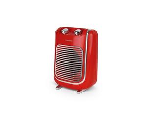 Thomson Fifty THSF2017R - Ventilateur/chauffage - mobile, pose au sol - rouge