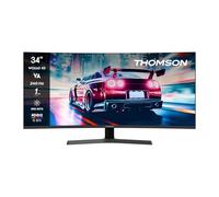 Thomson Gaming Monitor 34 Pouces UWQHD Monitor, 240Hz VA EyeCare Display, 1ms, Adaptive Sync, Speaker, HDR10, HDMI&DP, M34QG7Y14C