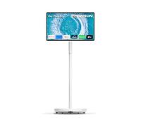 THOMSON Go Plus Pro Écran Tactile Intelligent 27 Pouces (69 cm) 4K UHD, Android, Commande Vocale, Hotspot, Batterie 9000 mAh, Caméra 5MP, Caisson de Basses, WiFi 6, Bluetooth, Support Portable