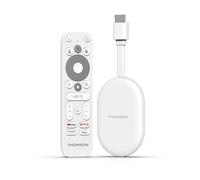 THOMSON Google TV Go Cast 150, 4K UHD, Dongle de Streaming, Dolby Atmos, Dolby Digital+, Commande vocale, Googlecast, SDRAM 2 Go, Mémoire Flash 8 Go, Adaptateur Secteur multiconnecteur
