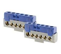 Thomson - Lot de 2 borniers neutres 6 connexions - Bleu Bleu