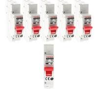 Thomson - Lot de 6 disjoncteurs à connexions automatiques PH+N - 10A NF G