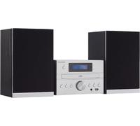 Thomson MIC122BT Home Audio Micro System 50W Système de Audio pour thehome - Micro Système (Noir, Argent, Monotone, Avant, 50W, FM)