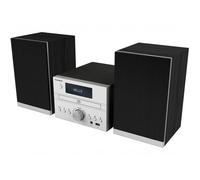 Thomson MIC122BT ¿ Micro-chaîne grise Bluetooth 50W avec Lecteur CD, Radio FM, USB et AUX, clé USB 32 gigas inclus