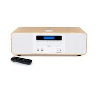 Thomson MIC201IDABBT ensemble audio pour la maison Système micro audio domestique 60 W Blanc, Bois