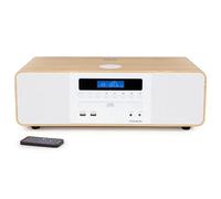 THOMSON Micro Chaîne Bluetooth avec Lecteur CD, Enceinte HiFi 50W, Radio FM,Dab+, Chargeur Smartphone sans-Fil Induction Compatible Iphone et Samsung Galaxy, Port Aux et USB, MP3 (MIC201IDABBT)
