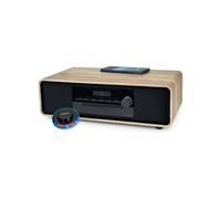 THOMSON Microchaîne Bluetooth 60W CD USB FM, Charge Induction Noir MIC300IBT, Entrée AUX-IN jack 3,5 mm (câble inclus), LED OVNI
