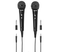 THOMSON Microphone Dynamique M135D, karaoké, Pack de 2