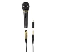 Thomson Microphone dynamique M152 (avec connecteur XLR, fiche jack 6,35 mm, longueur de câble 3 m, Vocal) Noir
