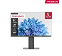 Thomson Moniteur Full HD 27 pouces, taux de rafraîchissement de 100 Hz, dalle IPS, support réglable, HDMI, synchro adaptative, M27FB5C14