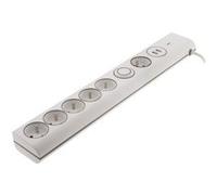 Thomson - Multiprise parafoudre 6 prises 16A + 2 USB - Blanc Blanc G