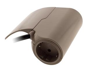 Thomson - Multiprise Schuko + 2 USB A - Marron