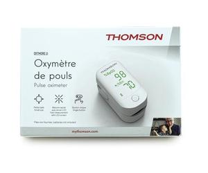 THOMSON Oxymore L1 - Oxymètre de pouls simple, précis et automatisé - Capteur photoélectrique de haute performance médicale - Utilisation idéale pour suivi de pathologie