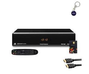 THOMSON Récepteur TV Satellite HD + Carte d'accès TNTSAT V6 + Câble HDMI