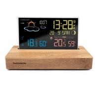 Thomson Réveil station météo noir et bois