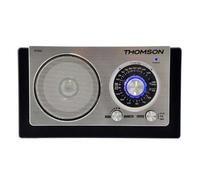 Thomson RT602 Radio Rétro FM/MW Boitier en bois Noir/argent