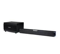 THOMSON SB60BTS Barre de Son - 120W Puissance Musicale Totale - Bluetooth 5.0 sans Fil - avec Caisson de Basses - Fixation Murale - Entrée Optique & AUX - Télécommande - Design Compact