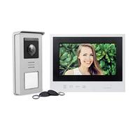 Thomson Smart Bracket 2, Visiophone Filaire, Interphone Vidéo 2 Fils, Écran Tactile 7 Pouces, Accès RFID avec 5 Badges, Vision Nocturne Couleur, Double Commande Portail et Gâche, Noir