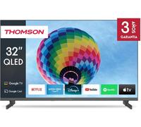 Thomson Smart TV QLED 32" Full HD 32QG4S14 Google TV Wi-Fi Bluetooth Noir