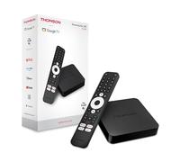 THOMSON Streaming Box 240, Google TV, 4K UHD, Commande vocale, Google Cast, Dolby Atmos, Dolby Digital Plus, Bluetooth 5.0, HDMI 2.1, HDR10, Wi-FI, 2 GB RAM, 8 GB Stockage