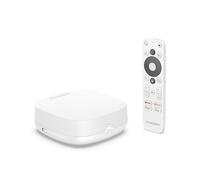 Thomson Streaming Box Plus 270 Blanc, Google TV, 4K UHD, Haut-Parleur intégré pour Commande vocale Mains Libres, Google Cast, Netflix, Disney+, Wi-FI, Adaptateur Secteur Multi-Prises, 3 Go de RAM, 32