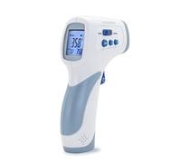 THOMSON TDT 8806 - Thermomètre sans Contact - Mesure en 1 Seconde jusqu'à 15 cm du Front - Étalonnage Optionnel - Mesure aussi la Température des Liquides ou de la Pièce - Idéal pour les Bébés