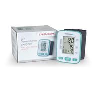 THOMSON Tensiomètre Poignet Cardio W5 - Mesure Automatique Électronique Précise - Détection d'Arythmie - 2x60 Mémoires - Compact - Certifié CE MDR (UE 2017/745)