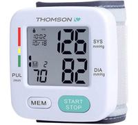 THOMSON Tensiomètre poignet Cardio W6 - Très complet, fiable et précis - Conforme aux recommandations de la Haute Autorité de Santé - Pour 2 utilisateurs, 90 mesures chacun