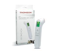 THOMSON Thermo FH2 - Thermomètre sans contact - Instantané, précis - Mode objet et corporel - Alarme de fièvre, 3 couleurs - Ecran LCD rétro-éclairé pour mesures de nuit