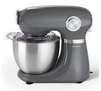 THOMSON THFP3510G, Robot pâtissier, Bol inox (5L), 12 vitesse + Pulse, Système planétaire, Pieds ventouses, Couvercle plastique transparent, Arrêt automatique, Puissance 1000W, Gris