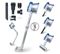THOMSON THVC2315FLEX, Aspirateur Balai Flexible, 2 Vitesses, 45min d'autonomie, Electro Brosse avec LED, 22 Airwatts, Toutes Surfaces, 150W, Blanc et Bleu
