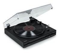 Thomson Platine vinyle TT350 – Automatique, 2 vitesses, retour automatique du bras – Noir