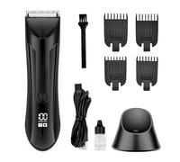 Thomyle Le Fidèle Rasoir, Thomyle Tondeuse Intime 3-En-1 Étanche IPX7, Avec Peigne Limite Réglable, Led Intégrée, Humide Et Sèche, Écran Lcd Pour Aisselles, Aines, Jambes