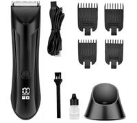 Thomyle Le Fidèle - Votre allié idéal pour un rasage intime impeccable | Tondeuse Cheveux Intime Homme Ipx7 Étanche Rasoir pour Corps, Visage Aisselles et Pubis Wet&Dry (Noir)
