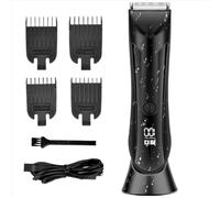 Thomyle Le Fidèle - Votre Allié Idéal Pour Un Rasage Intime Impeccable Tondeuse Intime 3-en-1 Étanche IPX7 Pour Homme - Tondeuse À Balles, Pubis Et Corps Pour (Noir)