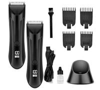 Thomyle - Thomyle Tondeuse Intime, Thomy Rasoir, Thomyle Tondeuse Le Fiddle, Station De Charge Usb, Led IntéGréE, Humide Et SèChe, éCran Lcd Pour Aisselles, Aines, Jambes (2)