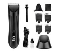 Thomyle Tondeuse Intime, Le Fidèle - Votre Allié Idéal Pour Un Rasage Intime Impeccable, Le Fidèle Rasoir, étanchéité Ipx5, Lumière LED Station De Charge USB, Lames En Céramique