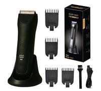 Thomyle Tondeuse Intime, Thomy Rasoir Tomyle Le Fidele Fiddle Homme, Avec Station de Charge USB, Indicateur LED Intégré, Utilisation à Sec et Sous la Douche (Noir)