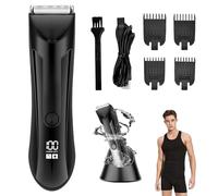 Thomyle Tondeuse Intime, Tondeuse Corps Homme, Station De Charge Usb, Led IntéGréE, Humide Et SèChe, Avec Peigne Limite RéGlable, éCran Lcd Pour Aisselles, Aines, Jambes