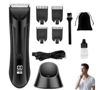 Thomyle Tondeuse Intime, Tondeuse Le Fidele Thomyle, Tondeuse Intime Homme Étanche Ipx7, Avec Peigne Limite Réglable,Station De Charge Usb, Humide Et Sèche, Écran Lcd Pour Aisselles, Aines, Jambes