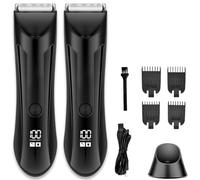 Thomyle Tondeuse, Thomy Rasoir, Thomyle - 2025 Tondeuse Corps Homme, Avec Peigne Limite RéGlable,Station De Charge Usb, Led IntéGréE, Humide Et SèChe, éCran Lcd Pour Aisselles, Aines, Jambes (2)