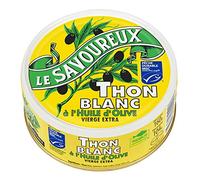 THON BLANC À L'HUILE D'OLIVE VIERGE EXTRA 1/5 160G, LE SAVOUREUX, LOT DE 3