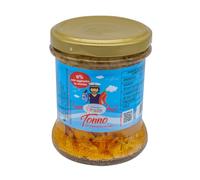 Thon en pot à l'huile d'olive avec piment - Sans sel ajouté - 6 x 170g | Alchimialimentare | Thon à nageoires jaunes à l'huile d'olive, source de protéines - Sans conservateurs