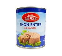 Thon Entier Au Naturel 800g - Grand Pêcheur, Savoureux et Nutritif