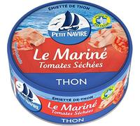 THON MARINÉ AUX TOMATES SÉCHÉES 110G, PETIT NAVIRE, LOT DE 4