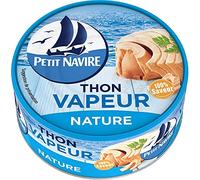 THON VAPEUR NATURE 130G, PETIT NAVIRE, LOT DE 4