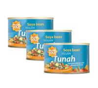 Thon végétalien souci - Alternative au thon de soja | Haute teneur en protéines, prêt à manger, à base de plantes, 170 g (lot de 3)
