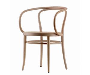 Thonet Chaise 209/209 M - Décapé nature - cannage en plastique