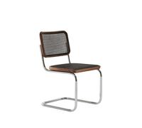 Thonet Chaise à piétement luge S 32 V - ThonetNussbaumDarkMelange - sans patins